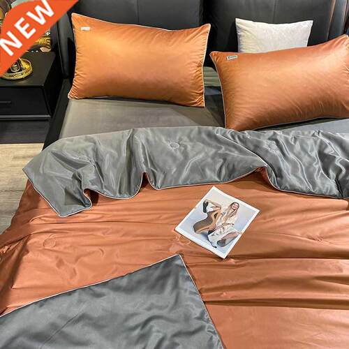 Silk Summer Quilt Four-Piece Ice Silk Silky Sleep Naked