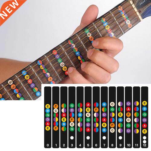 Pegatinas de diapasón para guitarra, accesorio para g