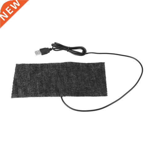 20x10cm Black 5V USB Heating Pad Carbon Fiber Heating Mat Pa