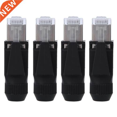 4PCs Waterproof RJ45 Connector Cable Network Cable Adapter C