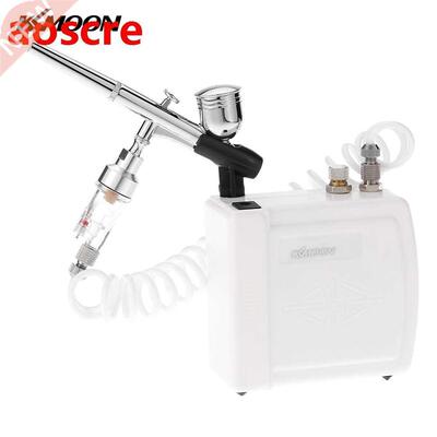 Dual Action spray gun Airbrush Air Compressor Kit Art Paint