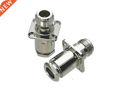 1Pcs Connector N Female jack 4-holes Flange Clamp RG8 LMR400