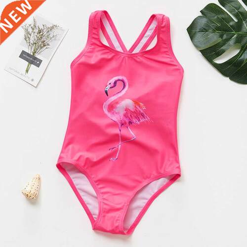 For 2~12Year Girls swimsuit One piece Girls Swimwear High qu