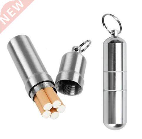 Silver Aluminum Alloy Cigarette Box Waterproof Cigarete Case