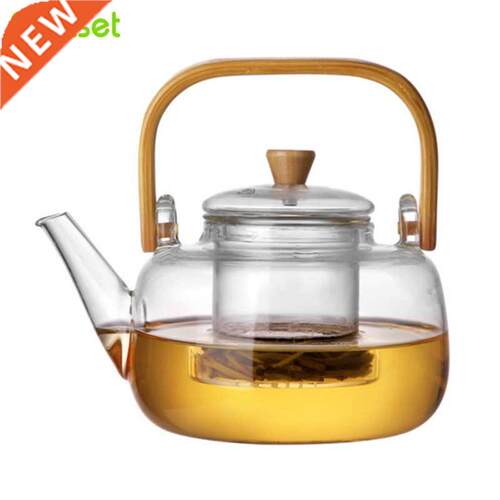 Heat Resistant Glass Teapot Clear Japaness Style Tea Pot wit
