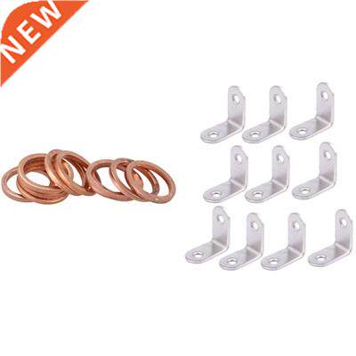 10Pcs Copper Crush Washer Flat Ring Seal Gasket Fitting