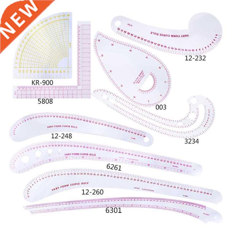 French Curve Rulers Sewing Tools Patchwork Ruler for Fab