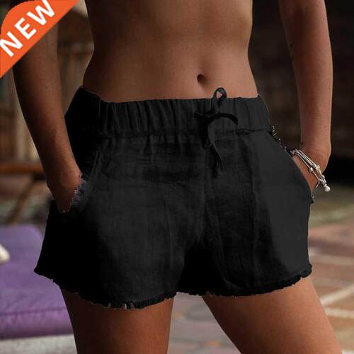 Women's Shorts Tassels Decorated Wide-Leg Female Fashion Ele