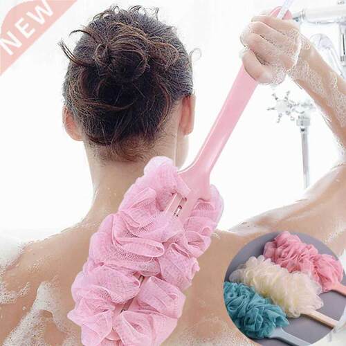 FAROOT Long Handle Bath Shower Bo Scrub Puff Soft Mesh