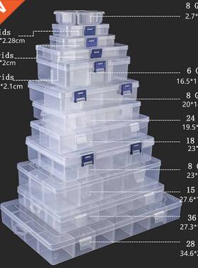 Transparent Plastic Jewelry Storage Box To Sorting Box Ear