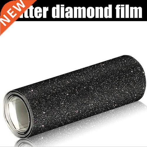 Black Glitter Diamond Shiny Vinyl Films Wrap Car Sticker Au