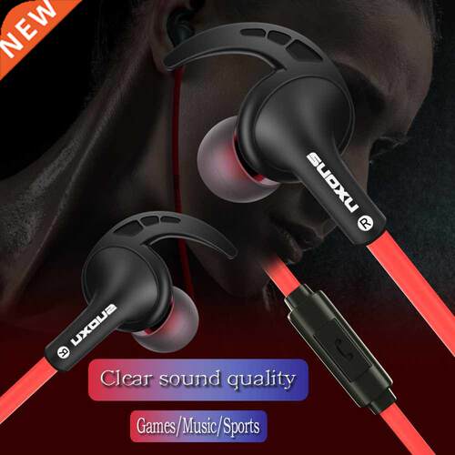 .5mm Wired Headphones in Ear Stereo With Bass Earbuds Gamin