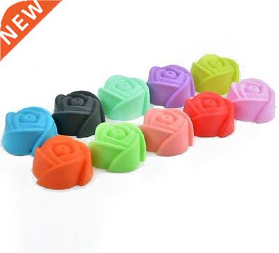 10pcs/lot 5cm Rose Silicone Mold DIY Muffin Cookie Cup Cake