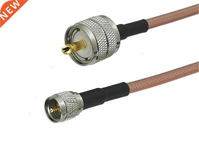 RG142 UHF PL259 Male plug to Mini UHF MiniUHF Male Plug Stra