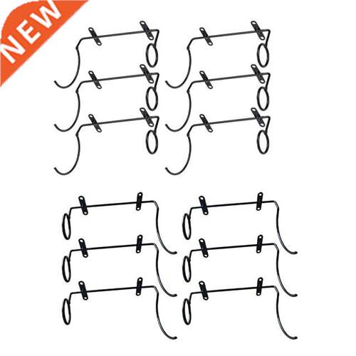 6Pcs Iron Wall Mounted Wine Rack Red Wine Bottle Holder for