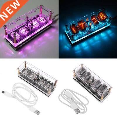 IN-12 Glow Tube Clock 4-Bit DS3231 IN12 Nixie Tube Clock Ste