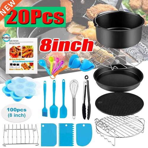 20PCS Air Fryer Accessories 8 Inch 适用于 4.2QT 4.5QT 5.3QT