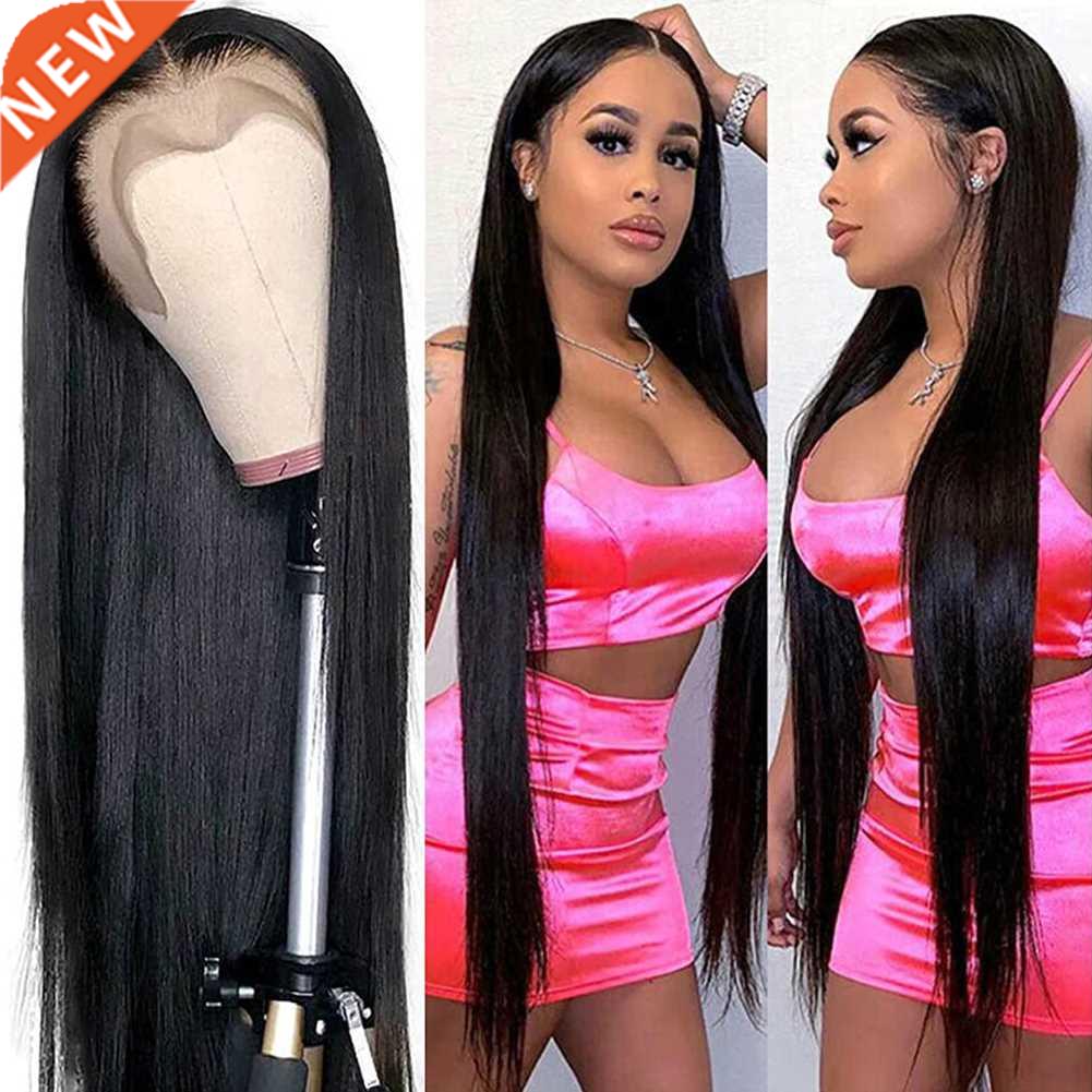 RONGDUOYI Synthetic Hir Lce Front Wigs for Women Blck Str