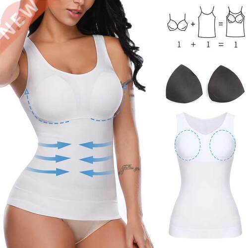 Padded Shaperwear Compression Camisole Body Shaper Woman Tum