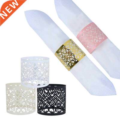 10/20pcs Napkin Ring Gold Silver Wedding Event Table Decorat