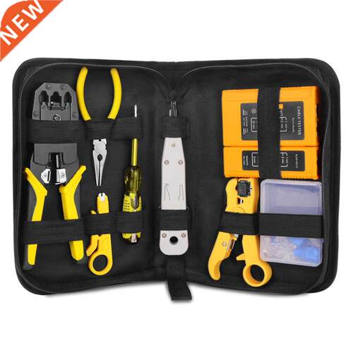 Handskit RJ45 RJ11 RJ12 Network Repairing Plier Tool Kit wit