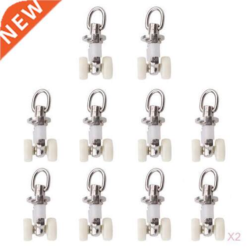 Pack of 20 Curtain Track Rollers Wheeled Carriers Drapery