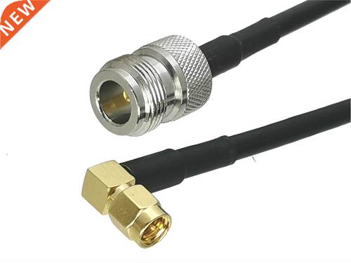 1Pcs RG58 SMA Male plug Right angle to N Female jack Connect