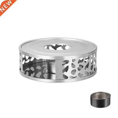 Home Kitchen Stainless Steel Out Round Tea Warmer Base