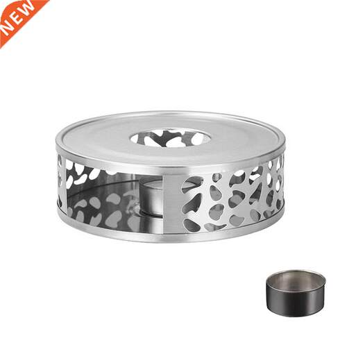 Home Kitchen Stainless Steel Out Round Tea Warmer Base