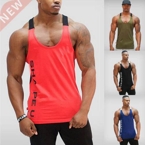 Casual Men odyuilding Sport Fitness Workout Vest Muscle Sl