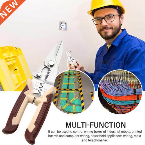 Hand Tool Terminal Universal Crimping Plier Wire Stripper No