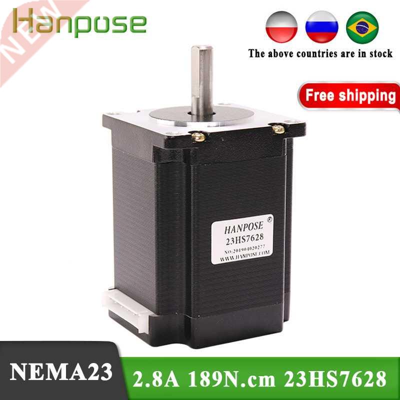 Free shipping 1PCS Nema23 Stepper Motor 2.8A 189N.cm 4 le
