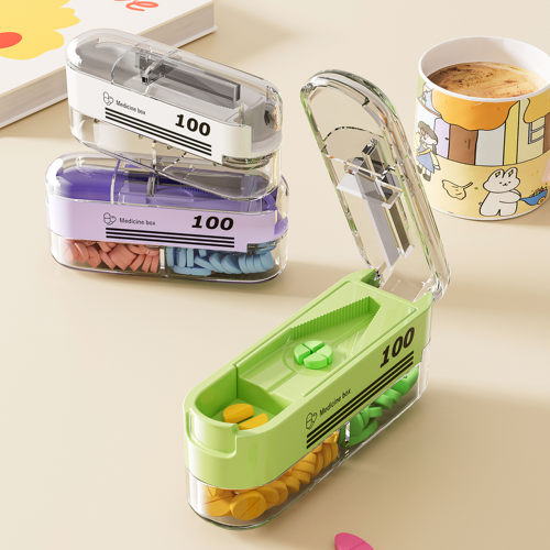 四分二分之一分格切药片神器