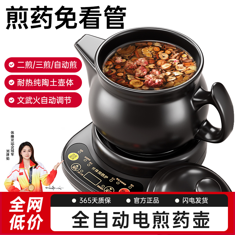 熬药砂锅中药电煎壶煎药壶全自动药煲家用药罐中医煮药专用锅药锅