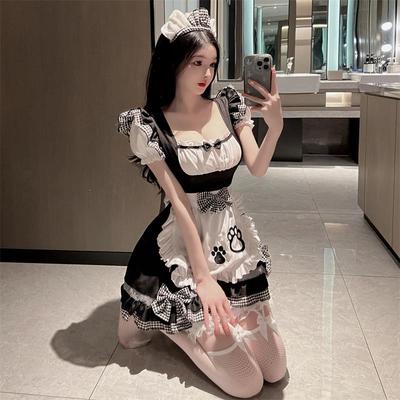 女仆装cos可爱女佣猫咪大码少女lolita连衣裙洛丽塔cosplay服装