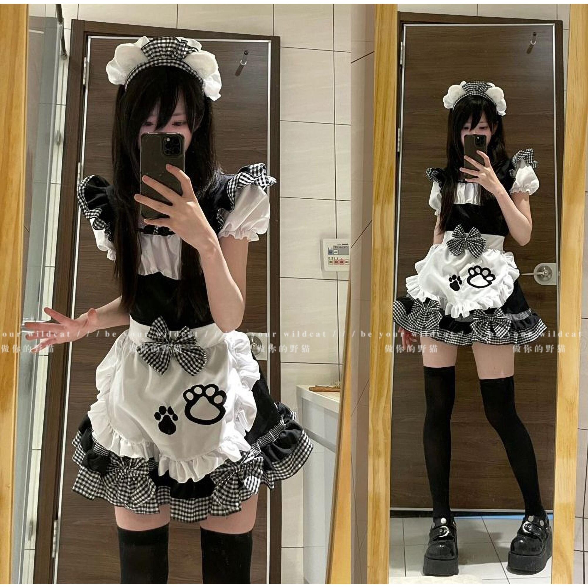 女仆装cos可爱女佣软妹猫咪二次元洛丽塔cosplay服装lolita连衣裙