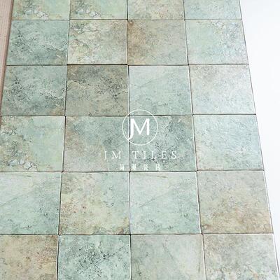 简漫亚马逊绿卫生间手工砖洗手池