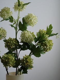 仿真花 饰花艺摆件假花 ins清新田园绣球花束绢花高落地花瓶客厅装