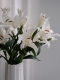 百合花仿真花假花客厅摆设轻奢高端花艺插花花束落地装 饰婚礼布置