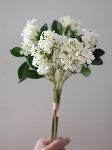 muzhi小清新丁香花仿真花束