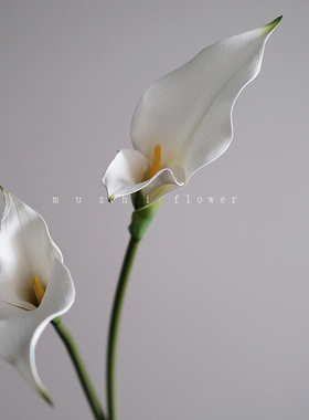 手感马蹄莲仿真花轻奢高端客厅插花桌面花艺摆件高级家居装饰假花