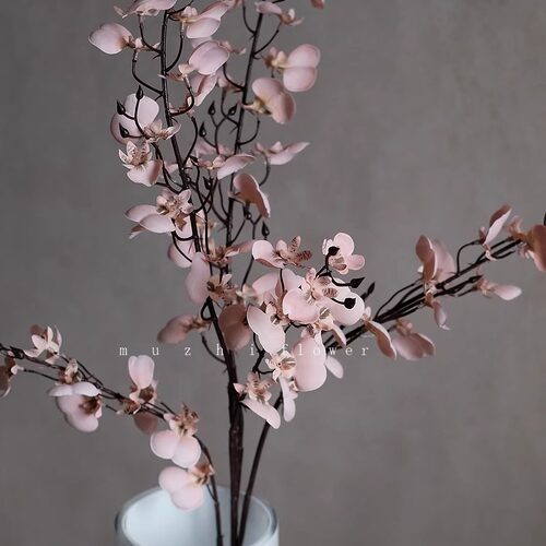 复古跳舞兰仿真花客厅插花