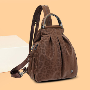 2025新款 复古潮流女士背包 多用途单肩斜挎双肩包轻奢质感时尚