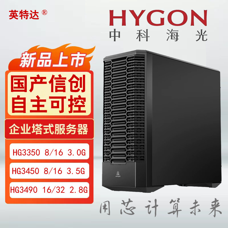 双路海光HG3350处理器+摩尔线程S80 16G工作站塔式电脑主机信创图片