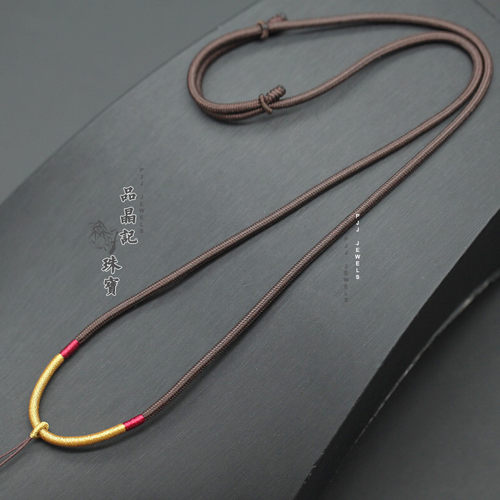 挂脖项链挂件绳子高端货可调节