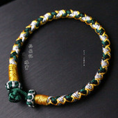 情侣手绳潮人时尚 设计款 纯手工精编龙鳞纹手绳男女款 手链手工编织