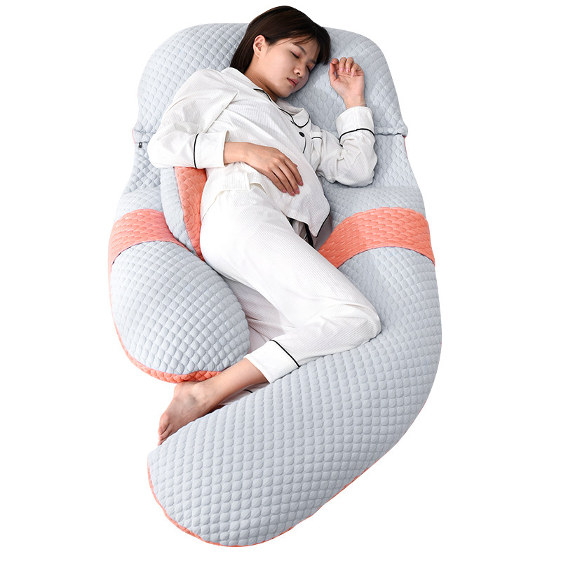 孕妇枕头护腰侧睡枕 睡觉侧卧神器靠枕用品孕期u型多功能托腹抱枕