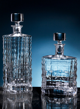 pasabahce帕莎帕琦 土耳其进口水晶玻璃酒樽样板房装饰摆件欧式