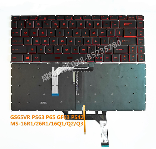 全新 MSI微星GS65VR PS42 GF63 8RC/D MS-16R1/W1/2-16Q1/2/3红字