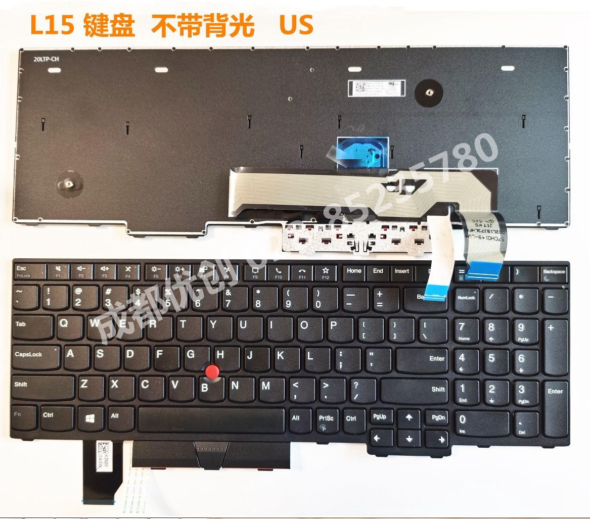 适用于thinkpad联想lenovo l15 gen 1 us笔记本键盘英文小回车